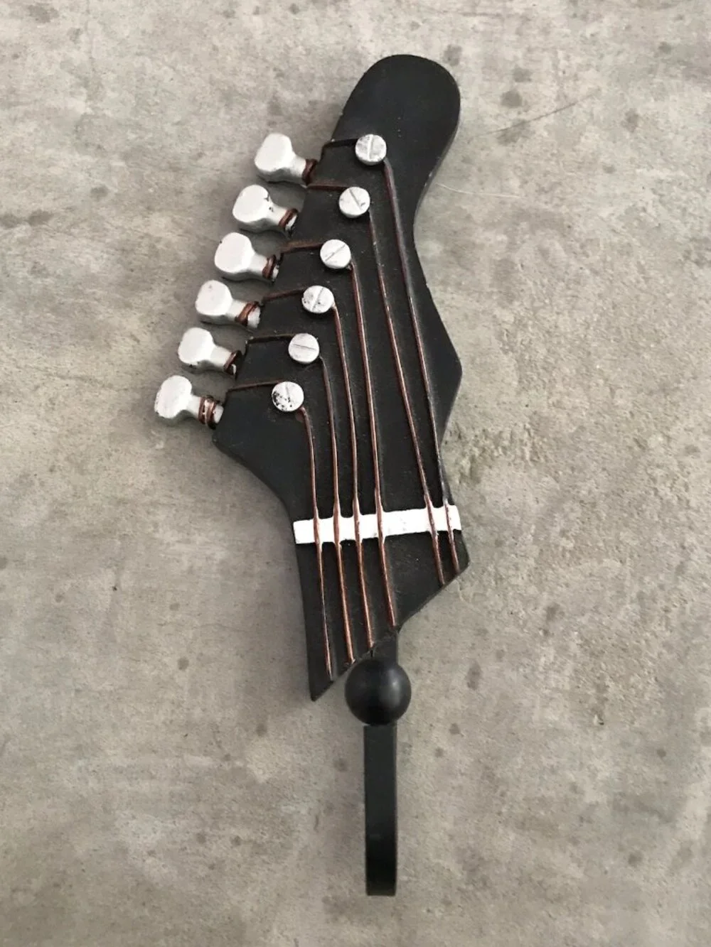 Guitar Wall Hooks Decorative Music Rock Musician Man Cave Metal Key Hook Pop Art